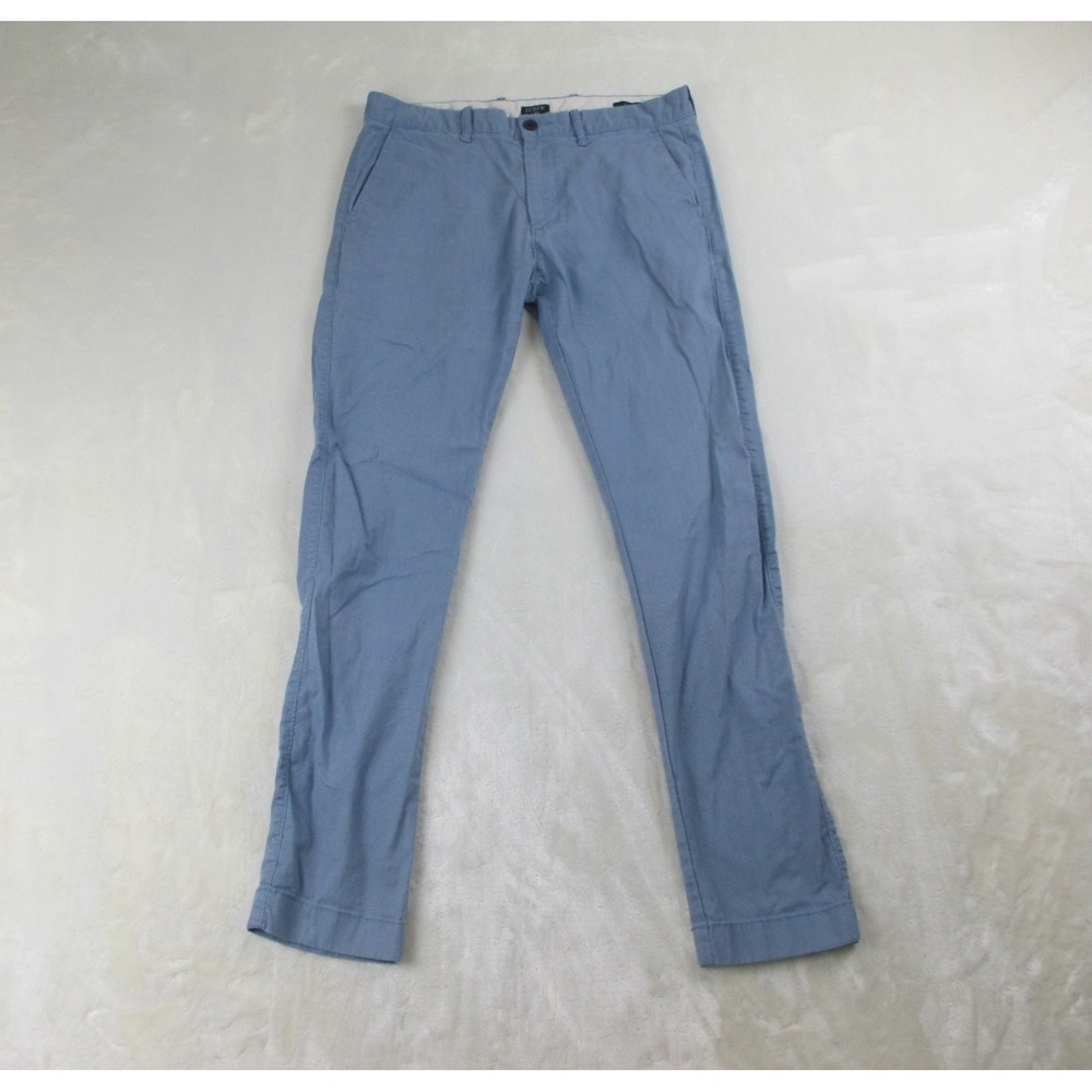 J.Crew Flex Pants Mens 31 Blue Slim Chino Preppy Pockets Casual 31X32